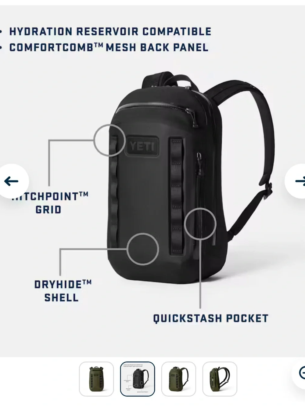 Yeti - Cayo 15L All-Weather Backpack - Picture 4 of 6